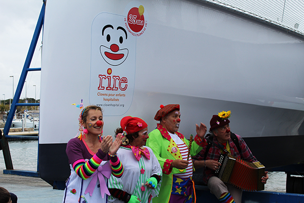 Jean-Pierre Balmes soutient l'association RIRE clowns pour enfants